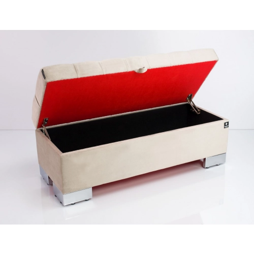 Kufer Pikowany CHESTERFIELD  Beż / Model Q-4 Rozmiary od 50 cm do 200 cm